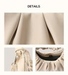 PETITE SIMONE Shoulder Handbag for Women Fashion Ruched Shoulder Hand Purse