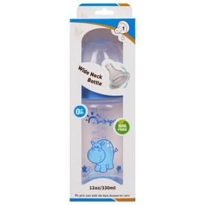 Wholesale Wide Neck 12oz 330ml Silicone PP Arc Baby Feeding Bottle from china suppliers