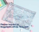 Window Makeup Cosmetic Bag Aluminum Foil Zip Lock EVA PVC Travel Accessorie,OEM