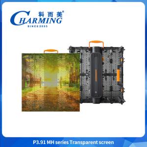 Wholesale P3.91 Led display Screen Full Colo500*500mm Lightweight Aluminum Transparent Led Storefront from china suppliers