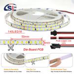 6500K Ra70 DC12V 24V SMD2835 140D 8mm LED Light Strips for Bathroom Vanities
