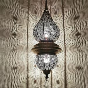 Wholesale Modern Decorative Large Muslim Arabic Lamps Carved Moroccan Style Pierced Metal Pendant Lights(WH-DC-63) from china suppliers