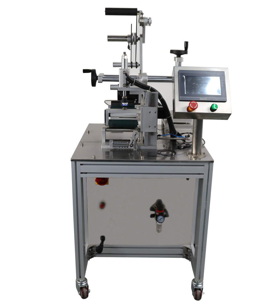 PLC Controlled Desktop Glass Ampoule Vial Labeling Machine for Semi Automatic Labeling