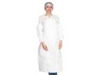 White Disposable Plastic Aprons Breathable Alcohol Resistance Anti Dust / Blood