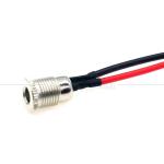18AWG 10A Metal Threaded Female Socket Mount DC099 5.5x2.1mm 5.5x2.5mm Panel