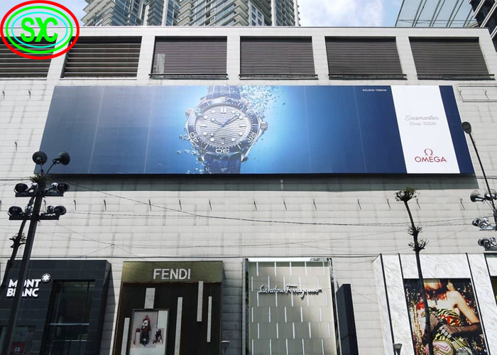 Customizable Advertising LED Screens 43222/m2 Pixel Density 250*250mm Module Size