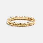Fine Jewelry 18K Gold Plated 925 Sterling Silver Wheat Ring for Women