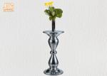 Silver Mirror Mosaic Fiberglass Pedestal Plant Stand Round Telephone Table