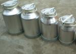Locking Cover Anodized small stainless steel milk cans For Water , Beer ,