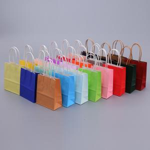 Wholesale Take Away Food Packaging Kraft Paper Bag with Your Own Logo Custom Recyclable Shopping Bag from china suppliers