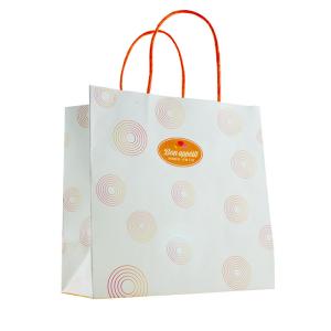 Wholesale CMYK Recycled Paper Gift Bag , OEM ODM Clothes Shopping Bag from china suppliers