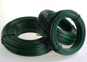 China Bwg 8 - 35 Q195 Metal Binding Wire Green Color Pvc Coated on sale