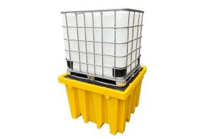 Wholesale 4 Sides Forklift Entry PE Pallet L1380 W1380 H900mm 385Gallon from china suppliers