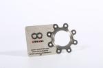 85*54mm Silkscreen Printing Metal Gift Card For Business