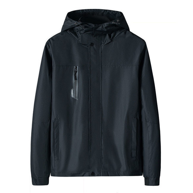 Custom Red And Black Outdoor Windbreaker Jacket With Lining