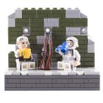 ABS colorful city home container accessories mini figures cup building blocks