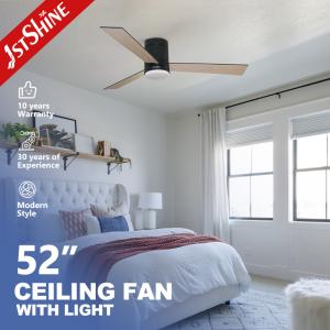 Wholesale CCC 52 Inch 3 Plywood Blades Flush Mount Ceiling Fan With Silent DC Motor from china suppliers