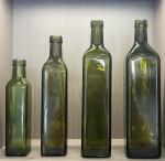 100ml 250ml 375ml 500ml 750ml Dark Green Cylinder Olive Oil Glass Bottles with