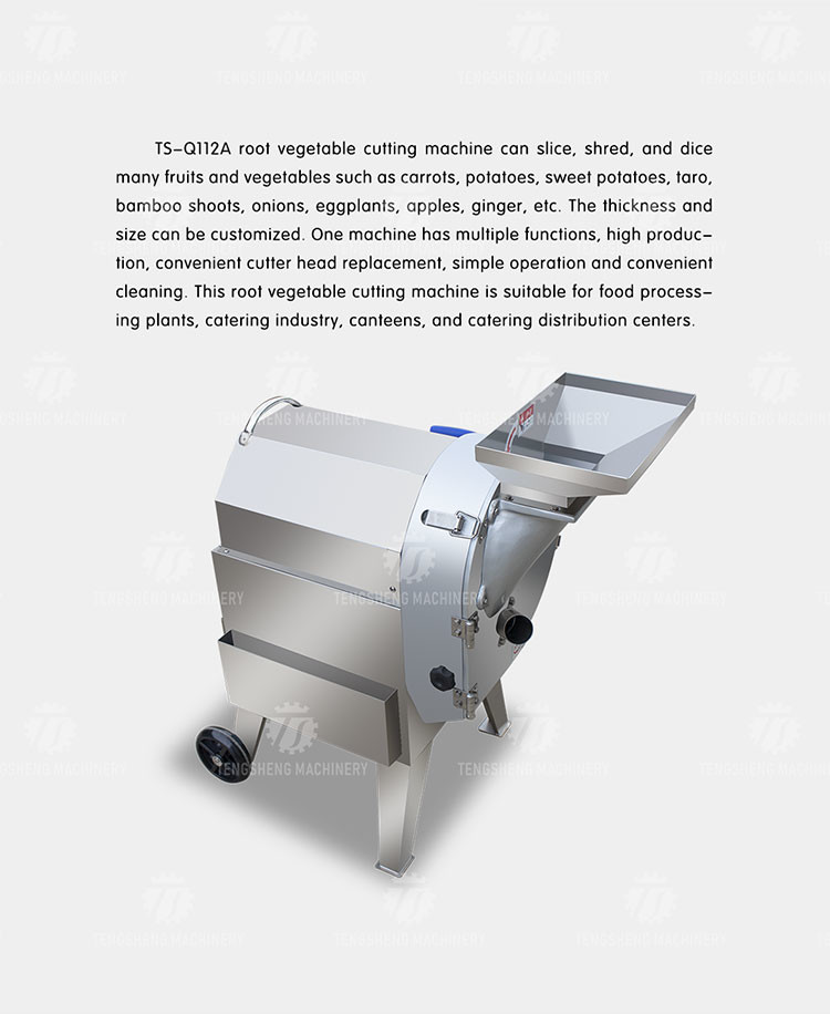 1.5KW Multifunctional Vegetable Dicer Machine multi Cutter Head