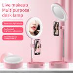 ABS 12W 5V Ring Light With Mirror And Phone Holder