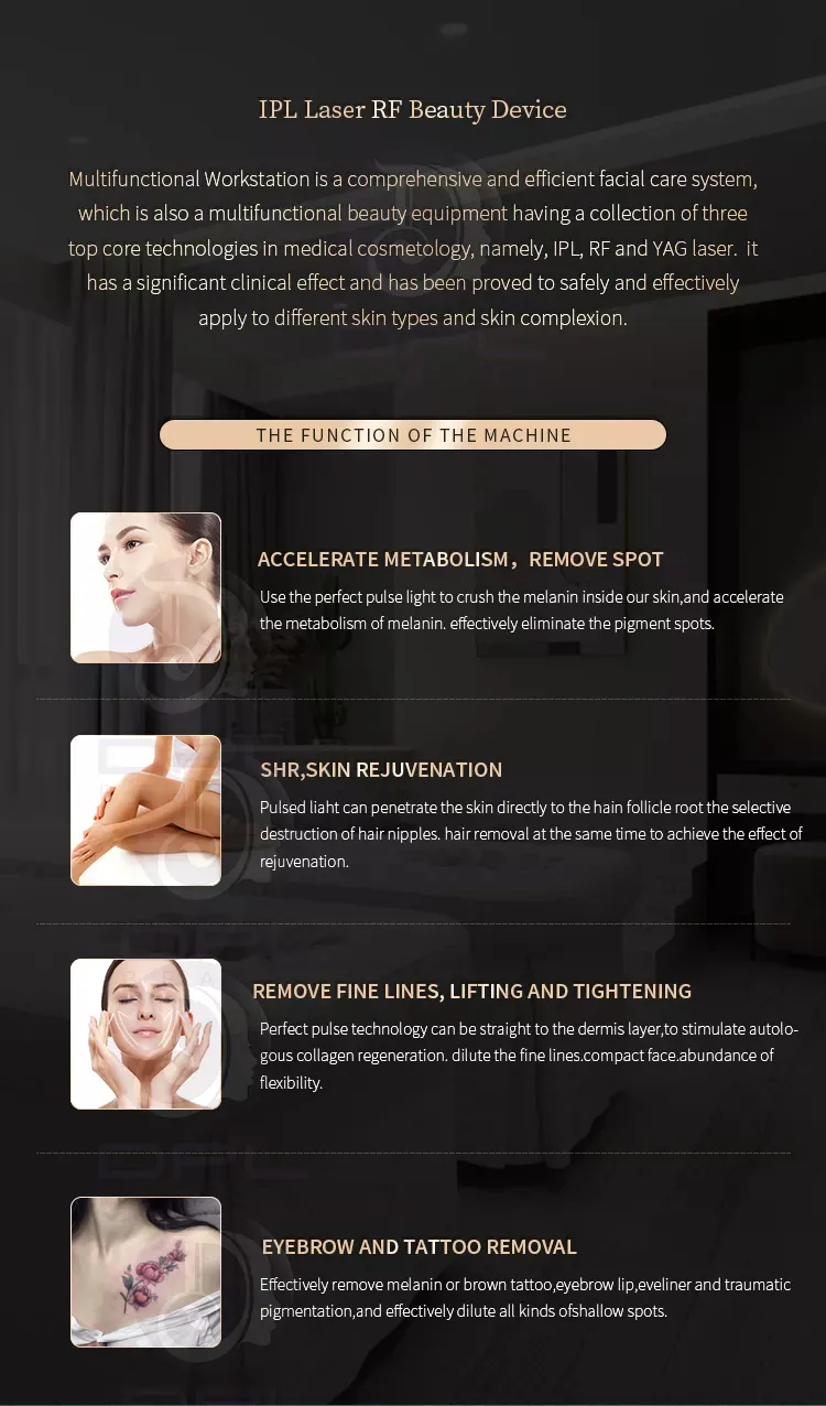 AS73 Face Lift OPT Beauty Machine Equipment Skin Rejuvenation CE Certified