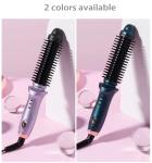 Adjustable Electric Straightening Comb Hair Brush Ceramic PTC Heating Straighten