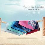 Lightweight Thin Non Slip Travel Yoga Mat Natural Rubber Microfiber Suede