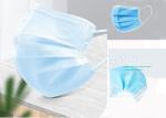 Anti Droplets Surgical Mouth Fask / 3 Ply Disposable Face Mask Without Valve