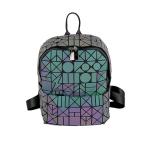 Geometric Rhombic Luminous Color-Changing Material Student Schoolbag Korean