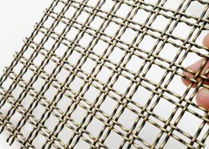 Wholesale Decorative Cabinet Architectural Steel Mesh Antique Brass 5mm Thickness from china suppliers