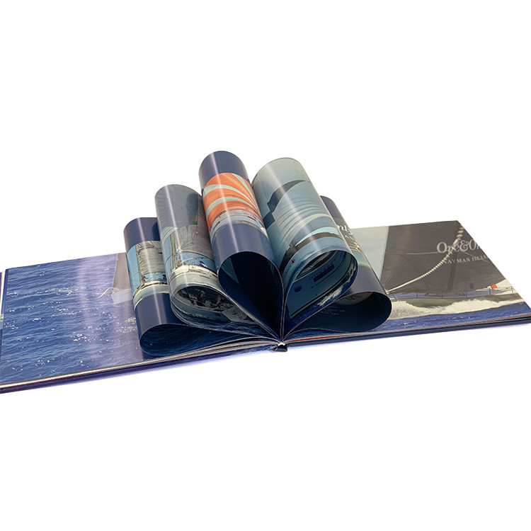 Landscape Custom Hardcover Book Printing Self Publish With Logo Embossing