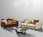 Apartment Residential Furniture Wooden Couch 6 Seater Fabric Sofa Set Designs AW