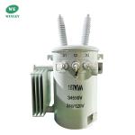 167Kva Single Phase Pole Mounted Transformer Oil Immersed 34.5KV To 240V ANSI