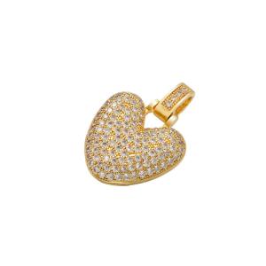 Wholesale Alphabet 18K Gold Pendant Micro Pave CZ Hip Hop Gold Charms For Jewelry Making from china suppliers