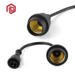 Nylon E27 Outdoor Waterproof Lamp Holder E27 Screw Mouth Pure Copper Lamp Holder