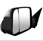 Weatherproof Black Side View Mirrors Car Exterior Mirror Plane Glass For Dodge