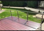 Customized 316 Stainless Steel Glass Railing Strong Rust Resistance For Pool