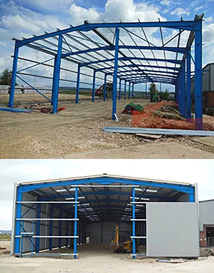Steel Frame Prefabricated Steel Structure Building Project Helping Mainline Mouldings Overcome A Critical Storage Issue