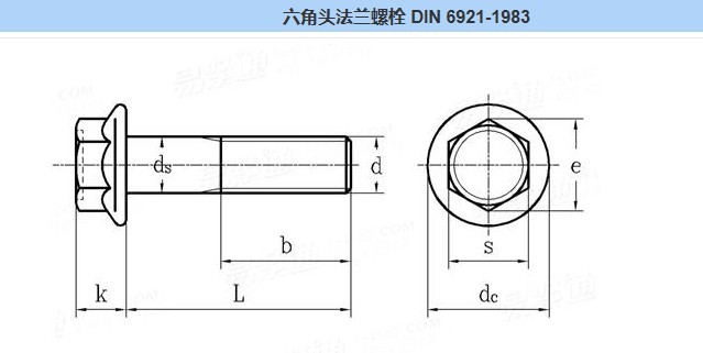 M19 M20 M21 Flange Bolt Grade 10.9/12.9 DIN6921 in Plain Finish for Secure Fastening
