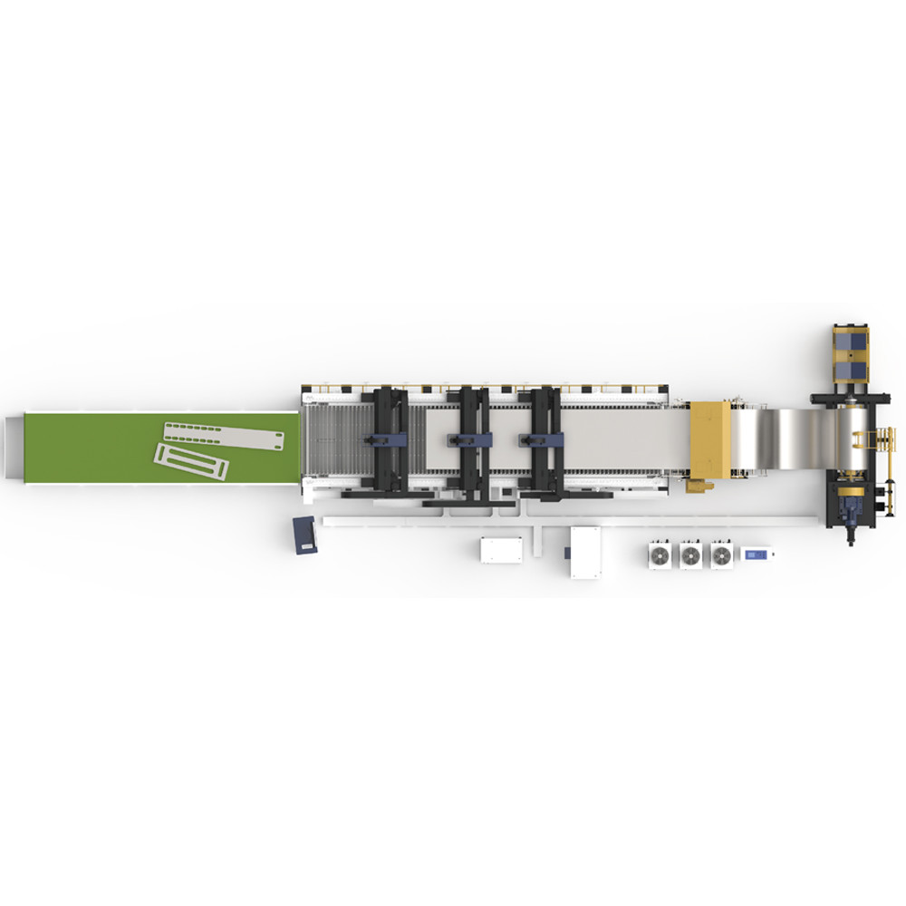 Precision Coil Cutting Machine with 10000mm*1700mm Working Area and 3/4 Beams