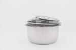 8pcs Wholesale stainless steel cooking pans no-magenic soup bowl with luxury lid