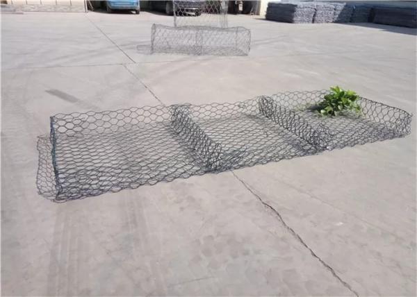 Galvanized Stone Retaining Wall Cages 60x80mm Rock Gabion Baskets For Slope