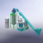 1000kg/H Complete Biomass Pellet Machine Wood Pellet Manufacturing Line