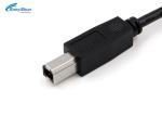 2.0 Type A Mlae USB Extension Cable UL2725 28AWG Black For Printer Scaner Cord