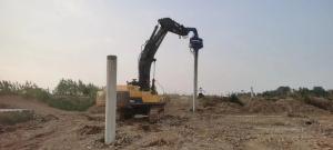 Wholesale 12 Meter Pile Driving Heavy Vibro Hammer For Hard Earth / Soil Areas Project from china suppliers