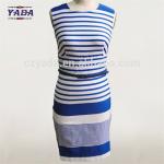 Ladies elegant casual print womens t shirt women's sleeveless latest dress