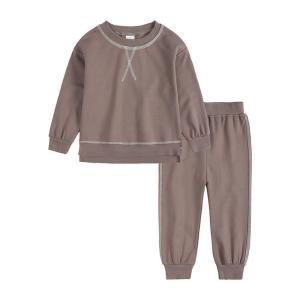 Wholesale Children'S Outfit Sets Kids Round Neck Casual Sweater Suits from china suppliers