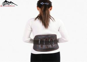 Wholesale Leather Lumbar Belt Waist Support Lower Back Brace for Back Spine Pain Relief from china suppliers