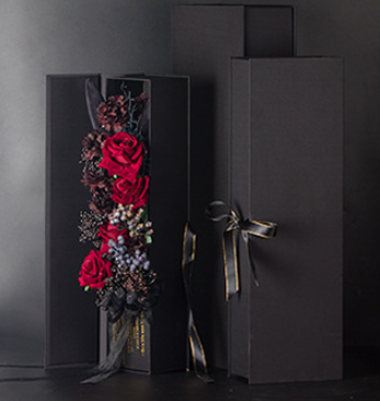 Custom Logo Printing Handmade Paper Box , Luxury Paper Flower Box