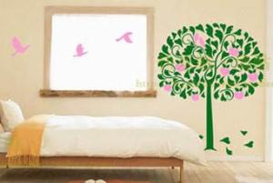 Wholesale Modern Contemporary Tree Wall Flower Stickers G112 / Wall Sticker Art from china suppliers
